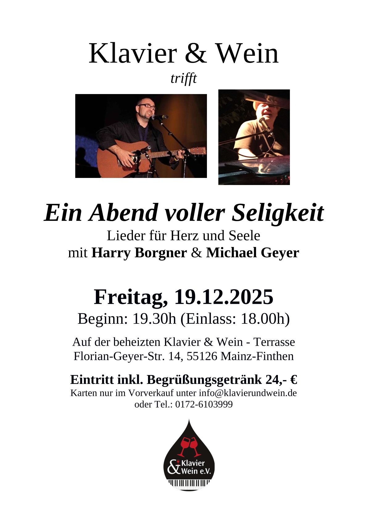 Plakat Weihnachtskonzert 2025